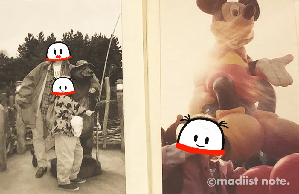 オブジェたちと写真を撮る私