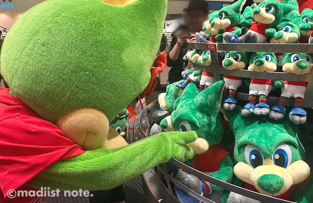 ぬいぐるみを整えるフレンディア